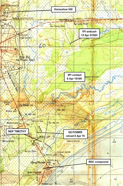 W3 operations at Horseshoe early-April 1970