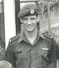 Capt Bill Blair, 1971 post Vietnam wearing black rank & lanyard [click for article 'Seen in Black']