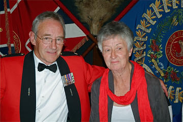 Major Bill 1Pl and Sue Blair - Bill as last serving officer was dining president [Binning]