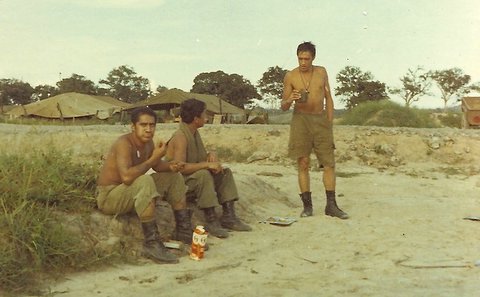 Ralph Te Hara, Dave Waaka, Graham Harris - and the famous frozen chocolate milk cartons..! [Jane]