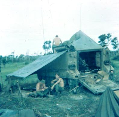 Butler & Condon with 3Cav, mortar visible inside the AMC with the roof hatches open